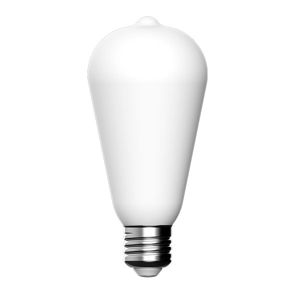 LED 7.2W Porcelain Soft White Dimmable Squirrel Cage - ES - 2700K